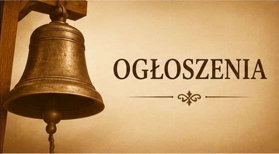 OGŁOSZENIA PARAFIALNE NA NIEDZIELĘ ZESŁANIA DUCHA ŚWIĘTEGO